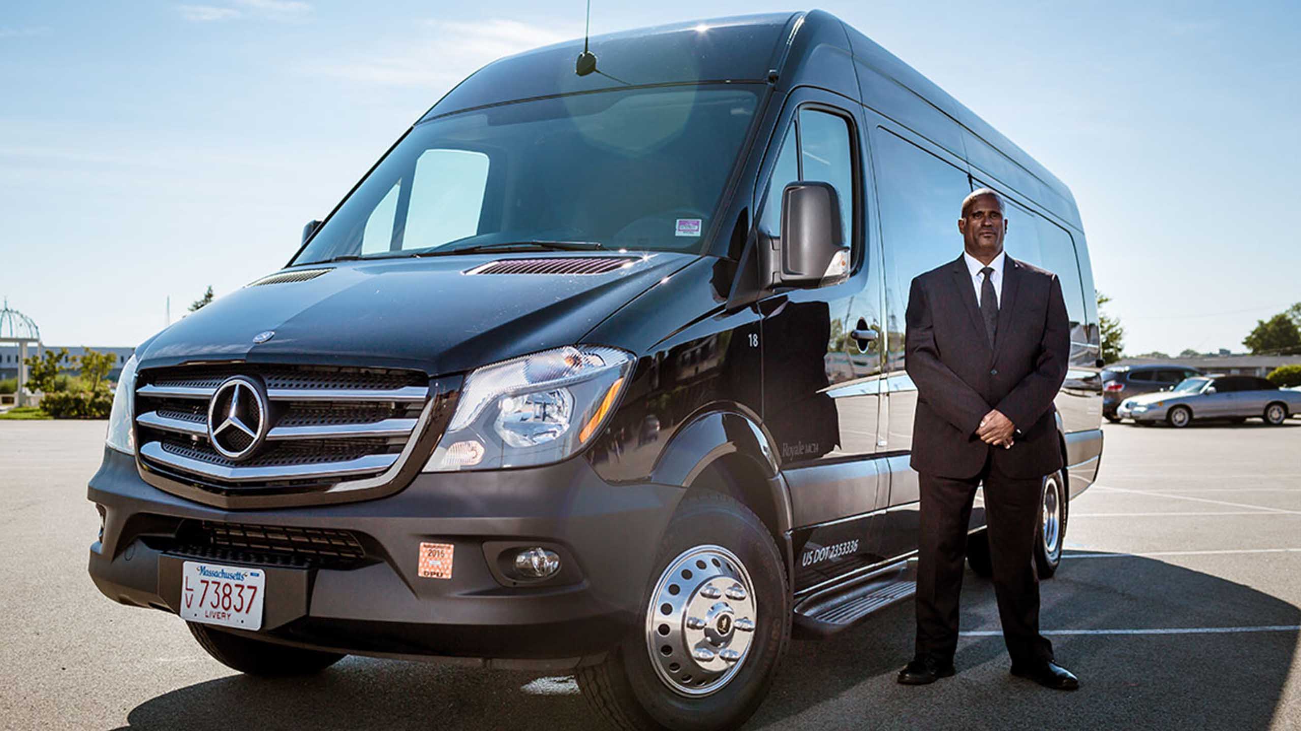 drvn's private shuttle service includes chauffeured Sprinter shuttle vans to accommodate groups up to 14.